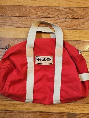 Vintage Reebok Sport Duffle Bag, Red